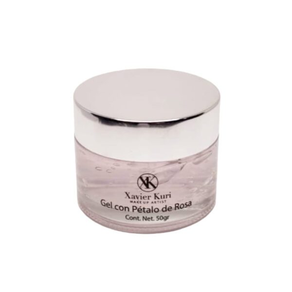 Gel con pétalo de rosas